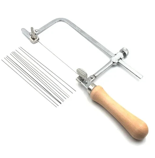 Jeweler's Adjustable Saw Frame Kit | 12 Blades & Work Platform