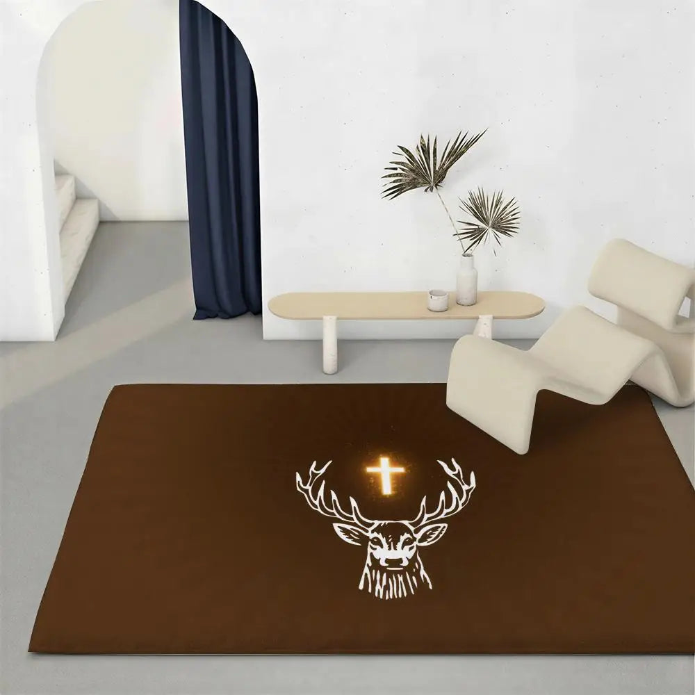 Jagermeister Flannel Floor Mat – Non-Slip Soft Indoor Rug