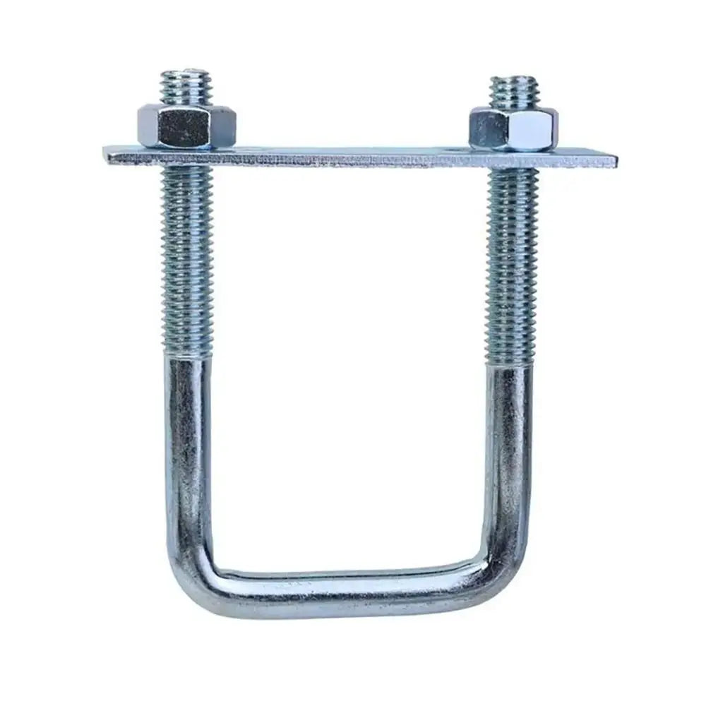M8 Square Tube U-Clamp | Galvanized Q235 Carbon Steel + Baffle