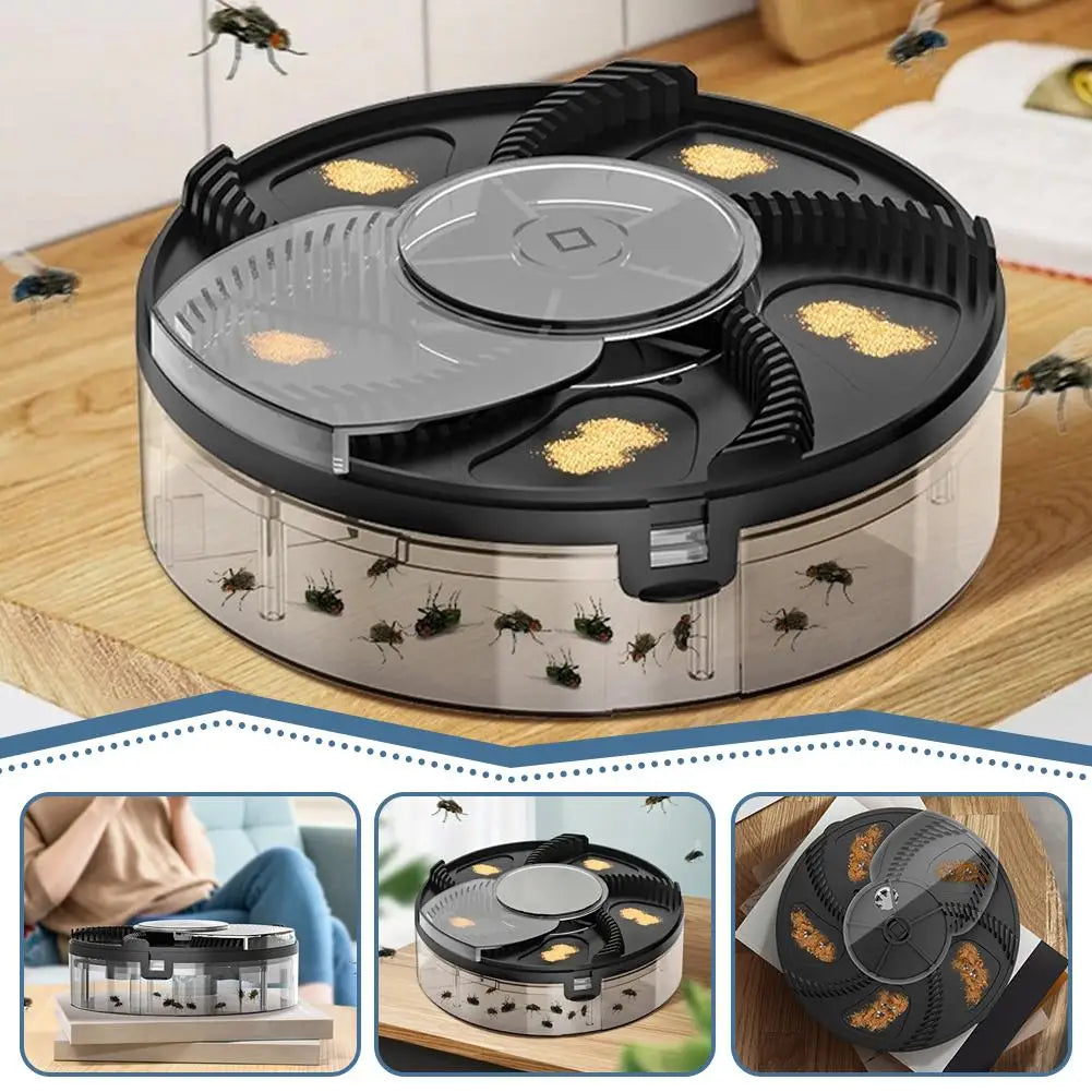 USB Electric Rotating Fly Trap – Quiet Indoor & Outdoor Catcher