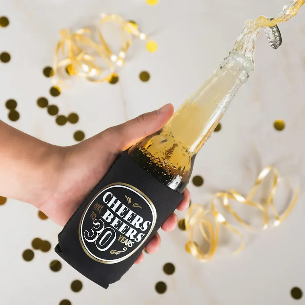 30th Birthday Can Coolers – Cheers & Beers to 30 Years Favors