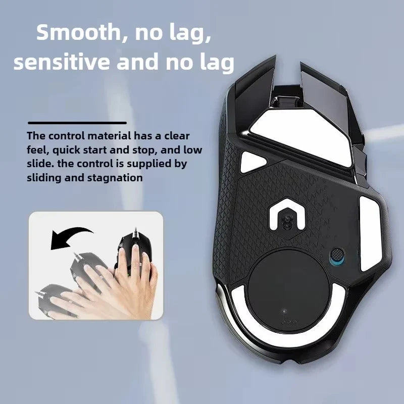 Teflon Mouse Skates for Logitech G502 Hero – 2pcs Black
