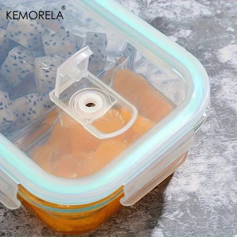 Glass Lunch Box 2/3 Compartment Airtight Lid | Fridge & Oven Safe