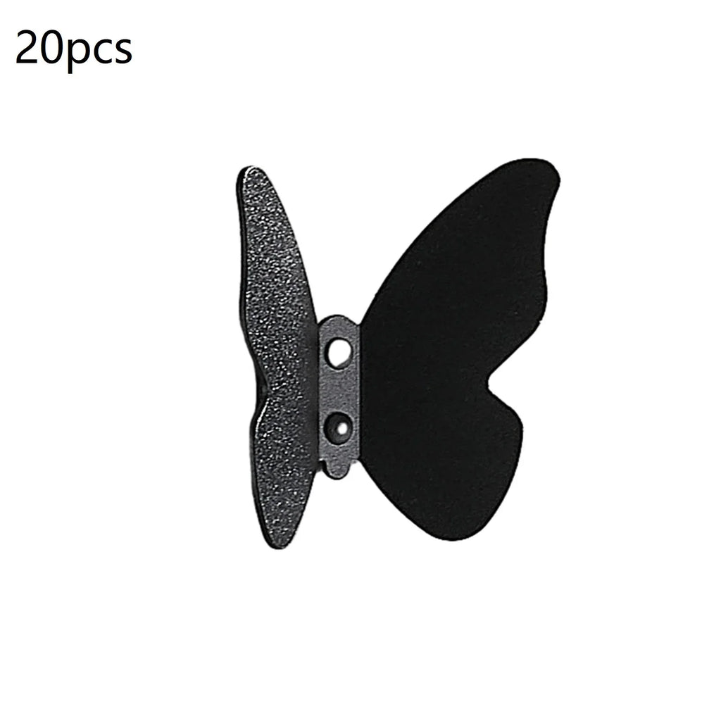 Butterfly Aluminum Alloy Wall Hook | Frosted Decorative Hook