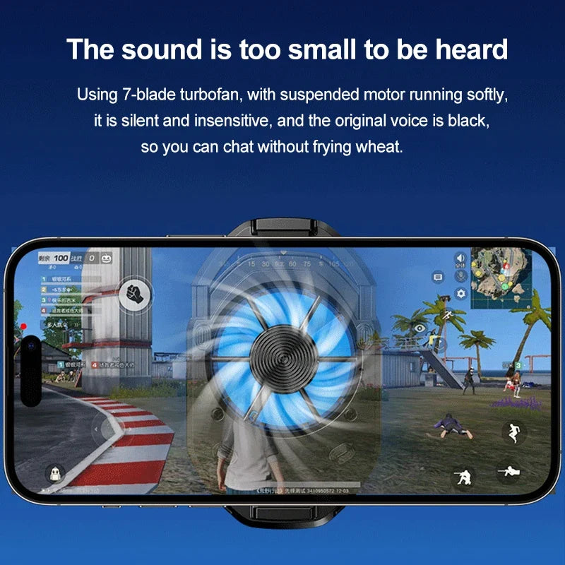 Cooler Cell Phone Fan Gaming Mobile Rechargeable Portable Cooling