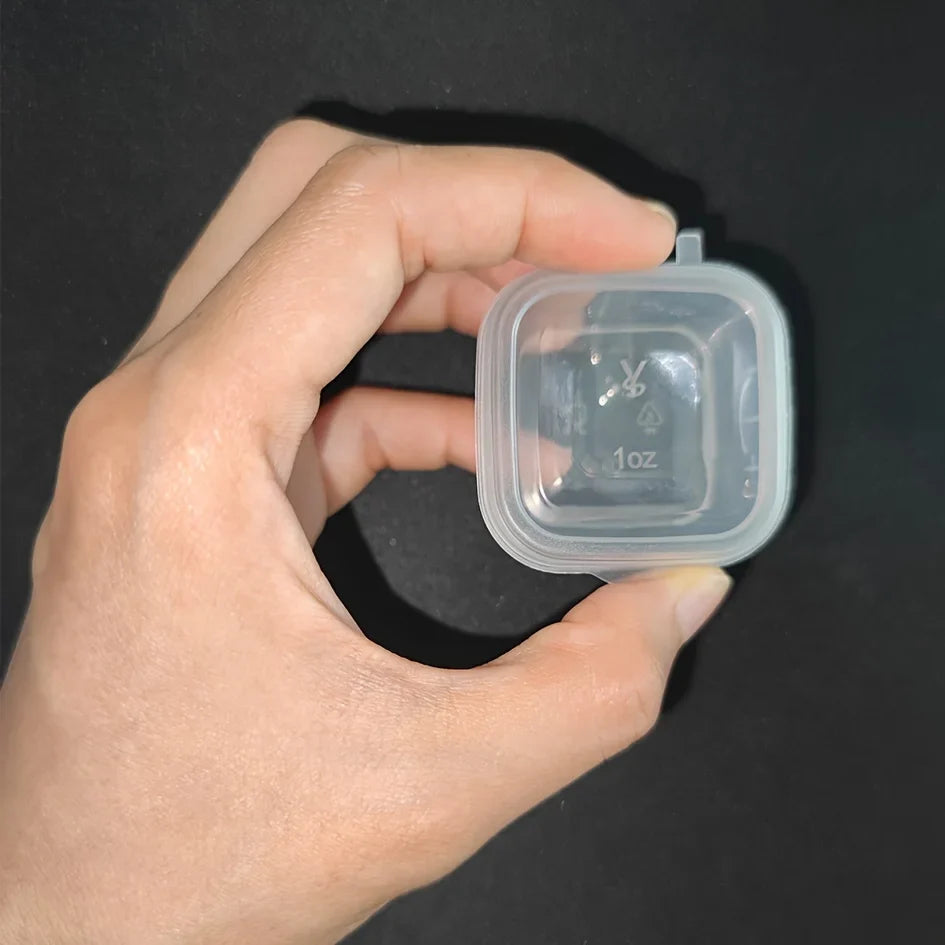 50-Pack Square Sauce Cups with Lids | Reusable & Leak-Proof