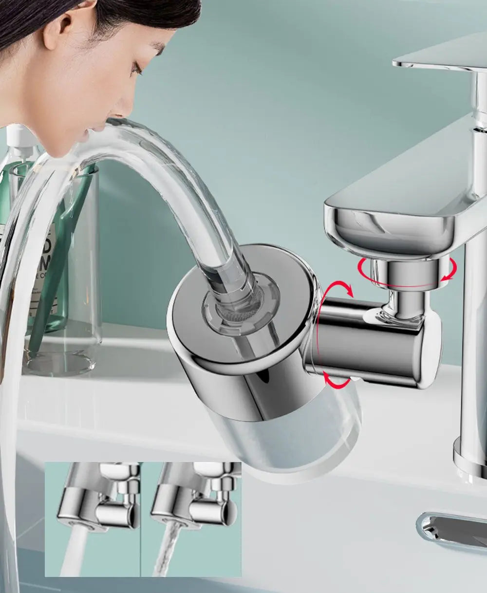 720° Rotatable Faucet Aerator | Anti-Splash Water-Saving Nozzle