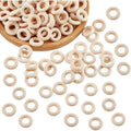 400 Pcs 15mm Unfinished Wooden Linking Rings – DIY Craft Charms