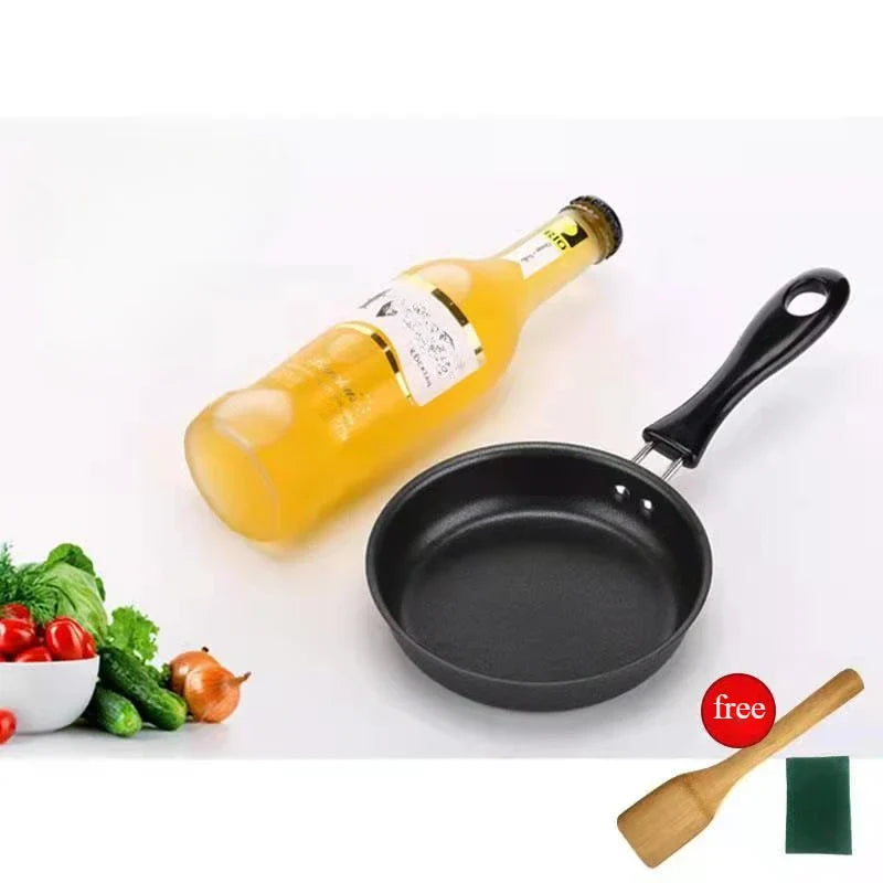 Mini Non-stick Skillet Cast Iron Handle Egg Frying Pan Suitable