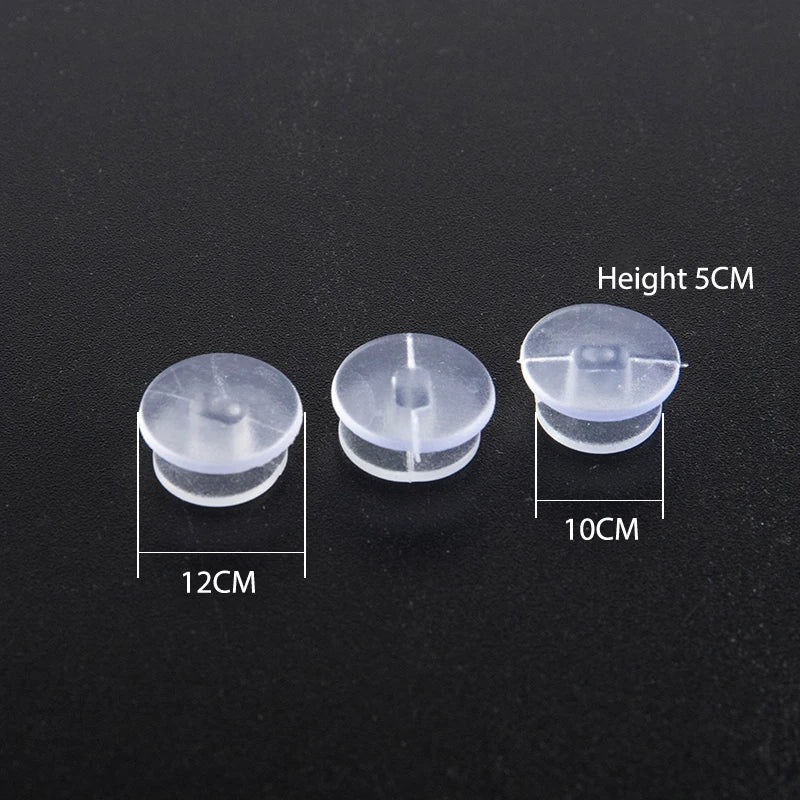 25Pcs Transparent Buttons for DIY Sandal Shoe Charms & Decor