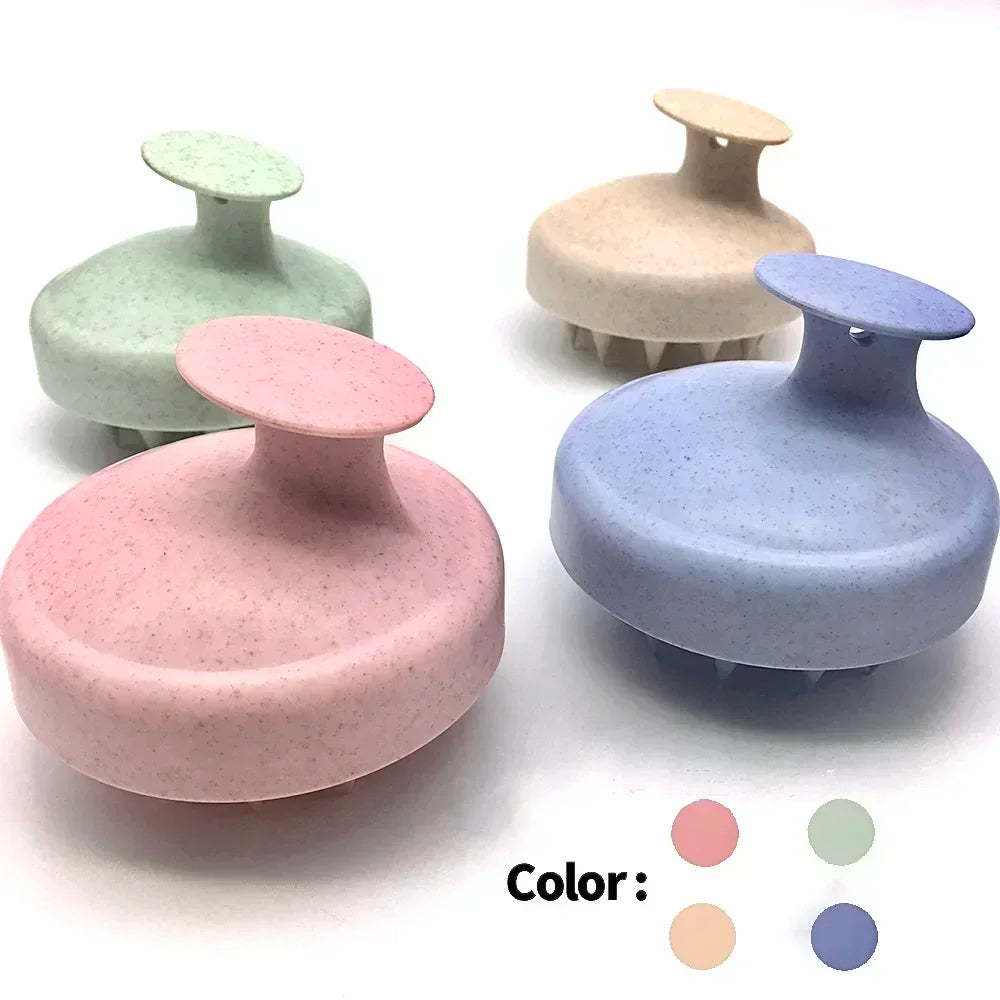 Silicone Scalp Massage Shampoo Brush & Body Bath Scrubber