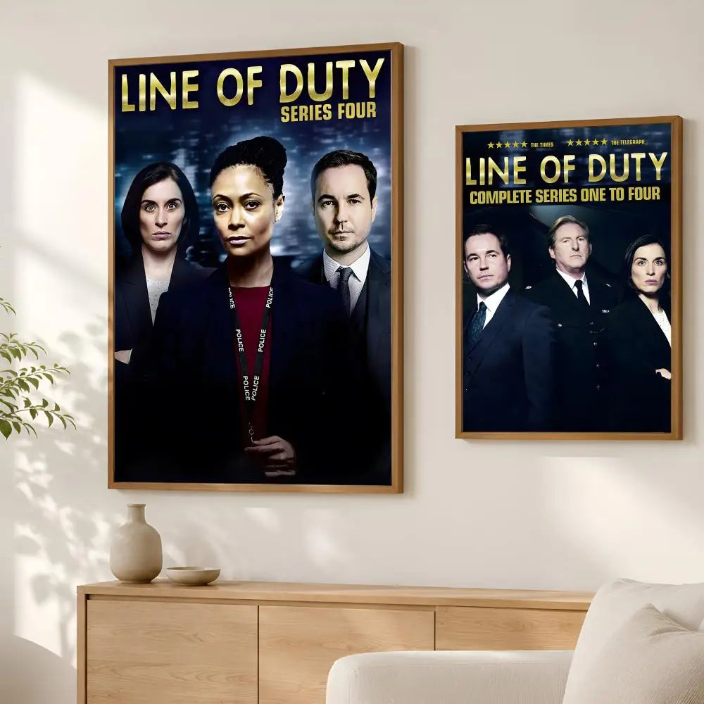 Line of Duty HD PVC Self-Stick Wall Poster | Waterproof Decor