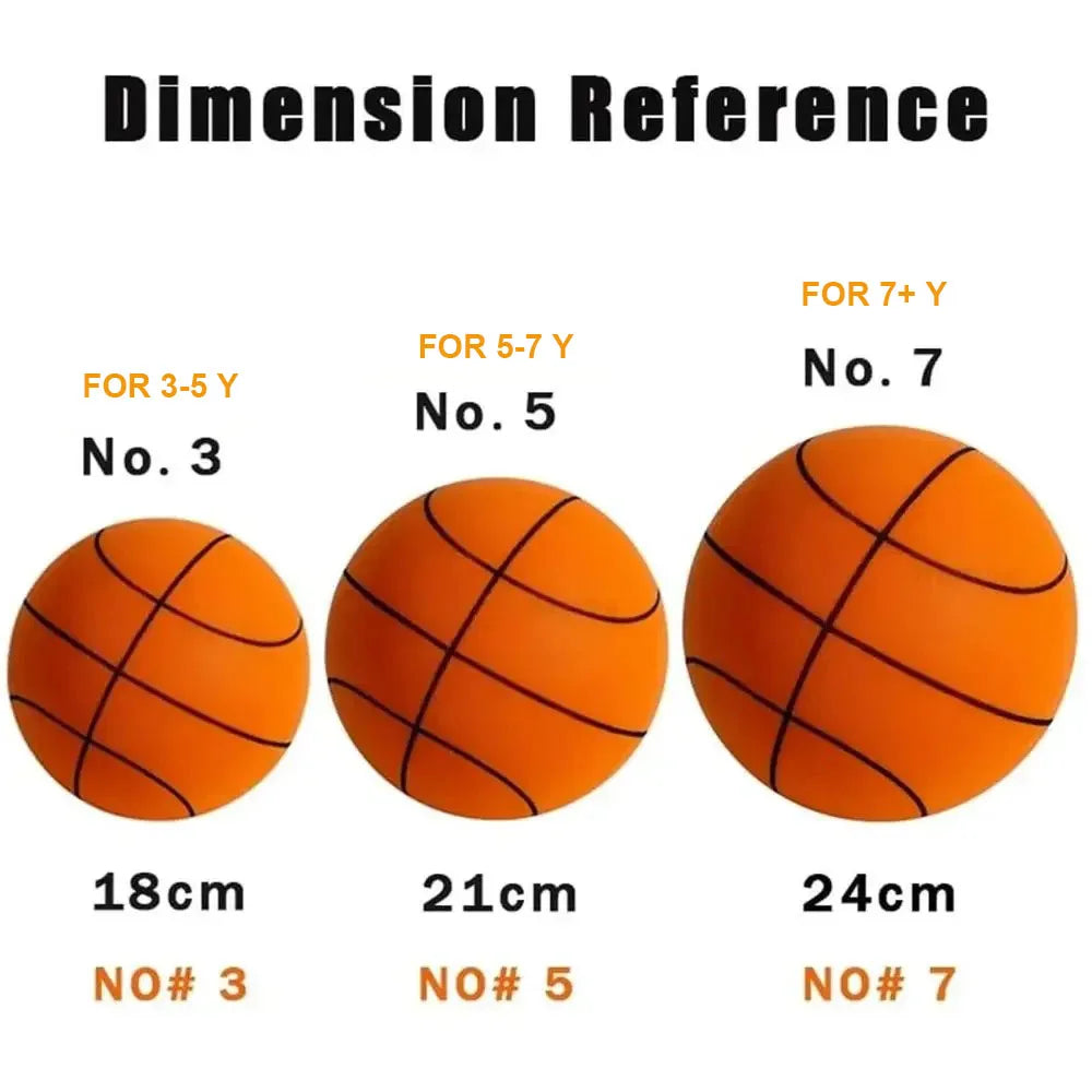 Kids Indoor Silent Foam Basketball – Quiet Bouncing Sports Toy