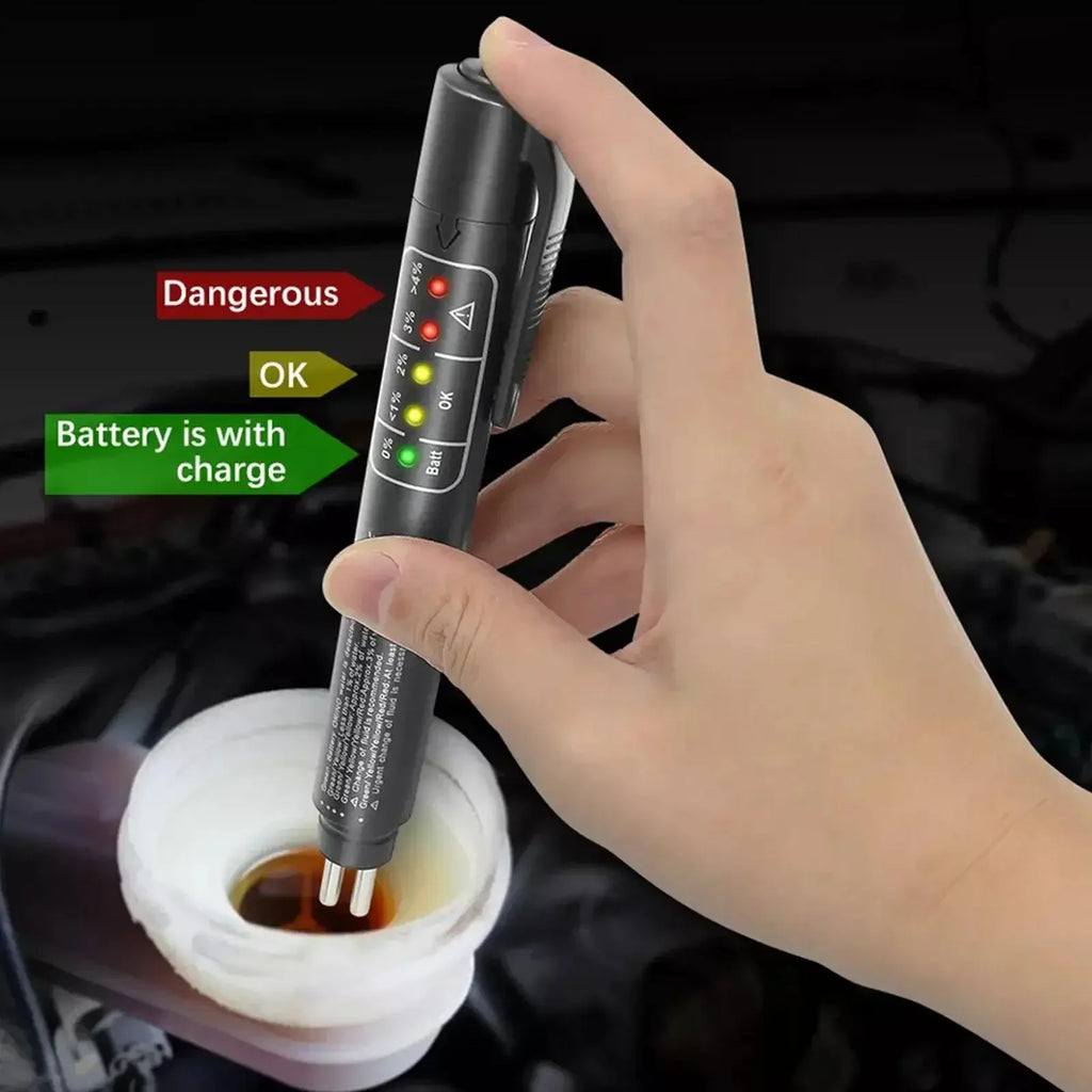Brake Fluid Tester LED Indicator | DOT3 DOT4 DOT5 Testing Pen