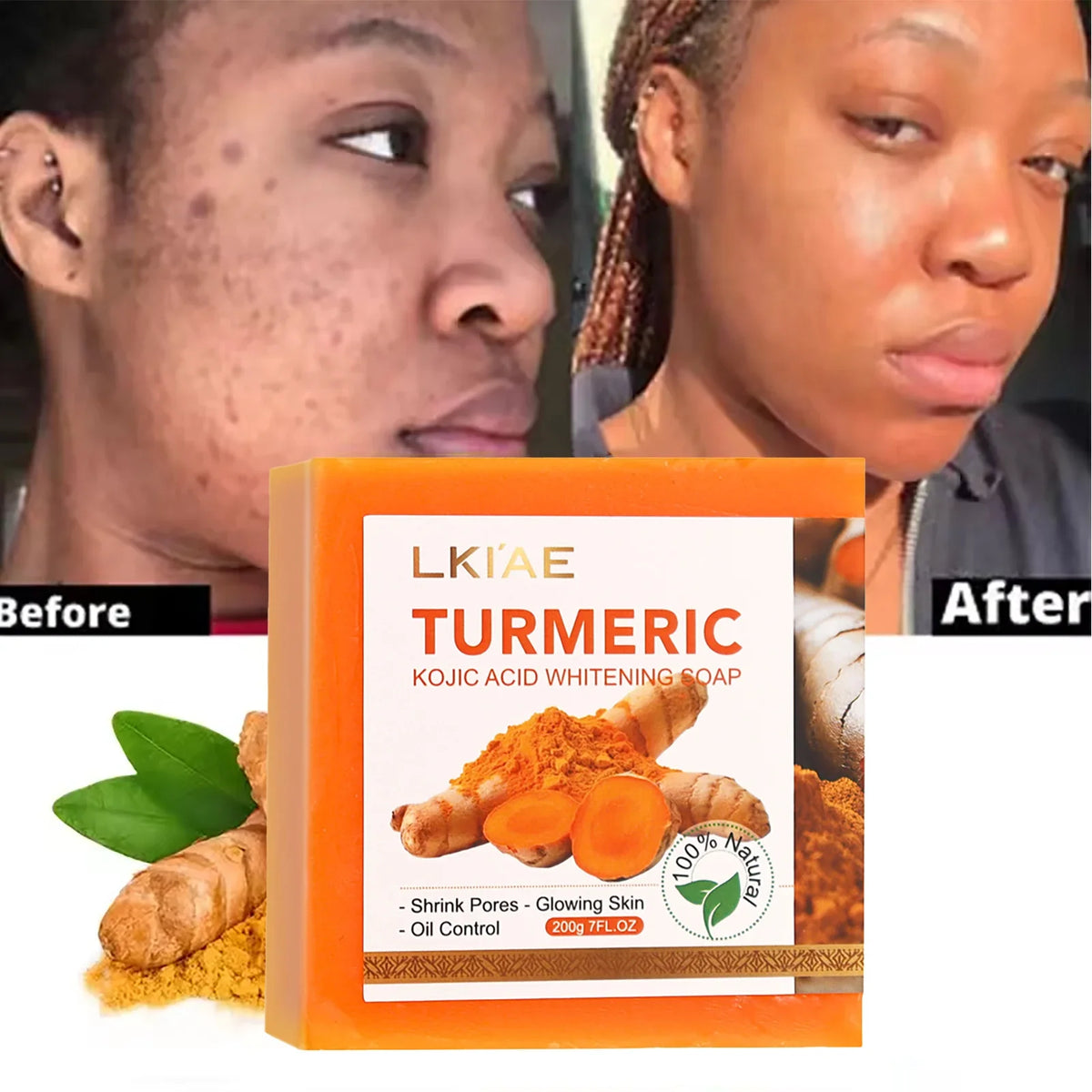 AILKE Turmeric & Glutathione 4-in-1 Brightening Skin Care Set