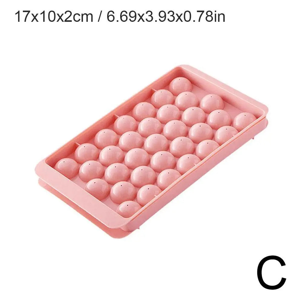 Round Ice Ball Maker Tray – Whiskey Sphere Mold | 2 Colors