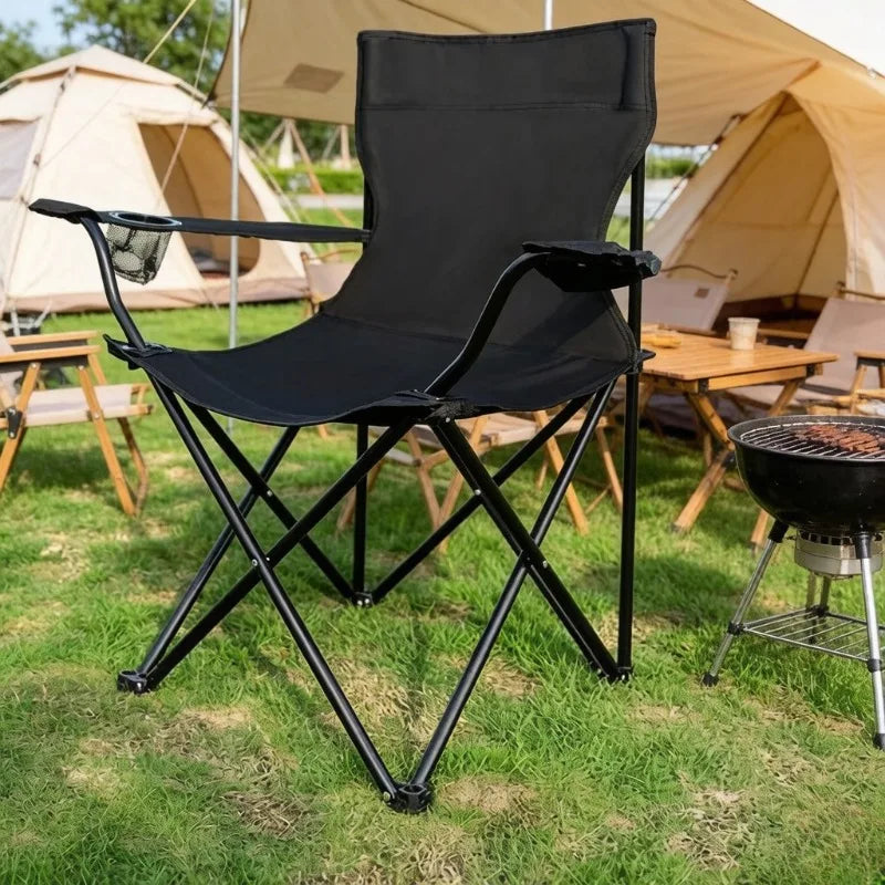 Portable Foldable Camping Lounge Chair – Outdoor Armchair
