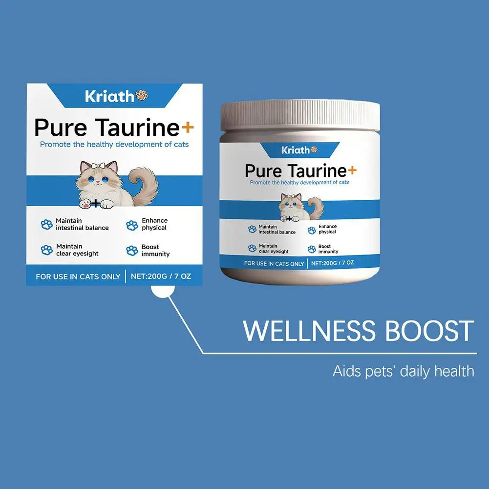 Cat Taurine Powder – Heart, Vision & Coat Support | 200g