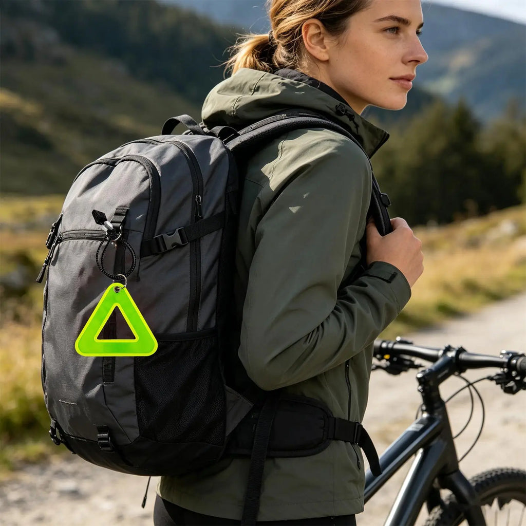 Triangle Reflective Pendant – High Visibility Safety Bike Gear