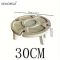 KEMORELA Wooden Folding Picnic Table – Portable Snack & Wine Tray