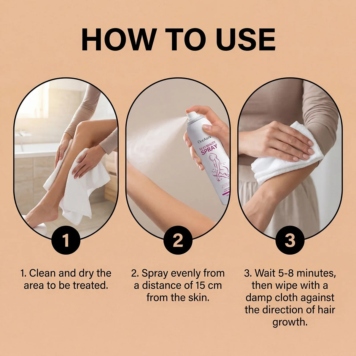 Body Hair Removal Spray Non-irritating Painless Inhibitor Relieve