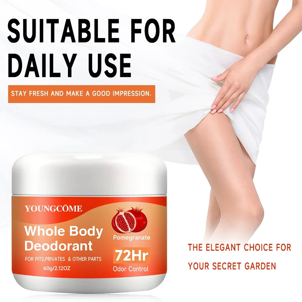 YOUNGCOME 72-Hour Body Deodorant & Antiperspirant Stick