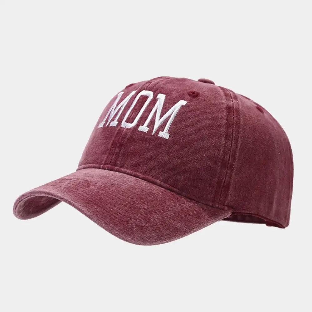 DAD MOM Embroidery Cotton Baseball Cap – Unisex Snapback Hat