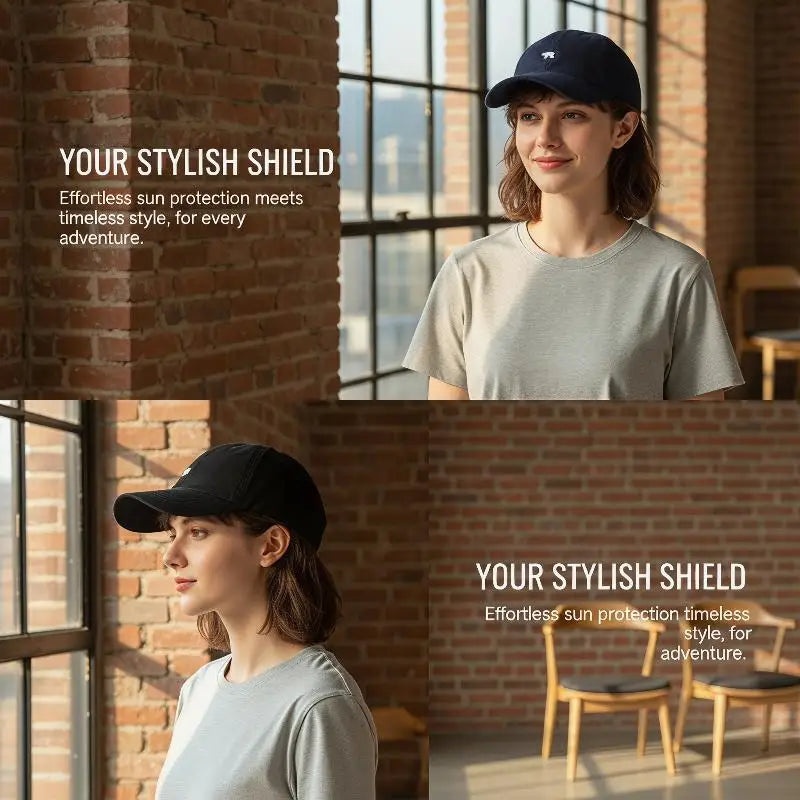 Unisex Bear Design Baseball Cap – Adjustable Soft Curved Brim