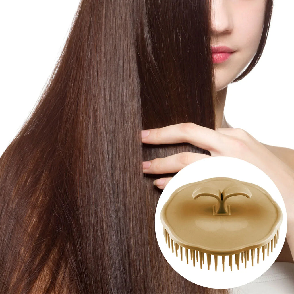 Silicone Scalp Massage Shampoo Brush – Hair & Body Scrubber