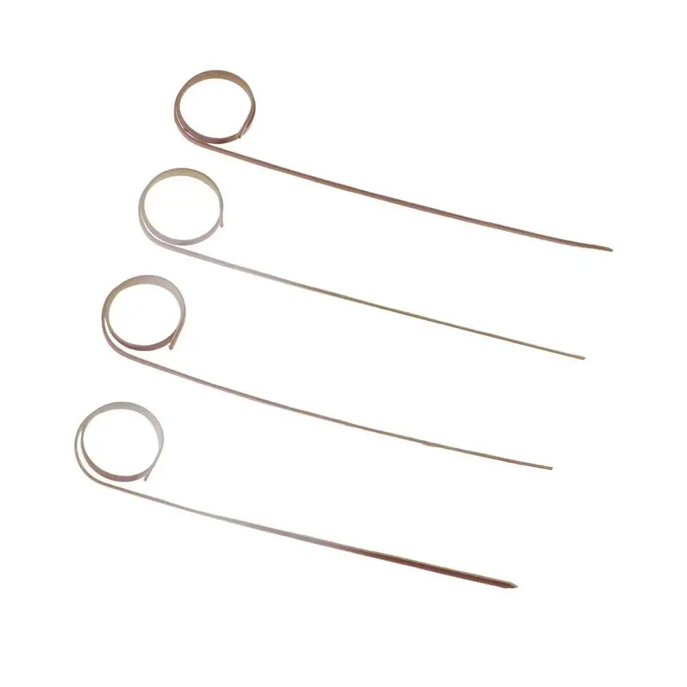 Bamboo Cocktail Picks & Appetizer Skewers 100 Pcs | Ring Loop