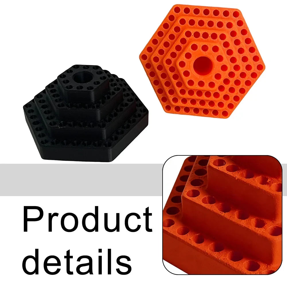 4.8mm Hex Drill Bit Holder & Organizer Stand – Plastic