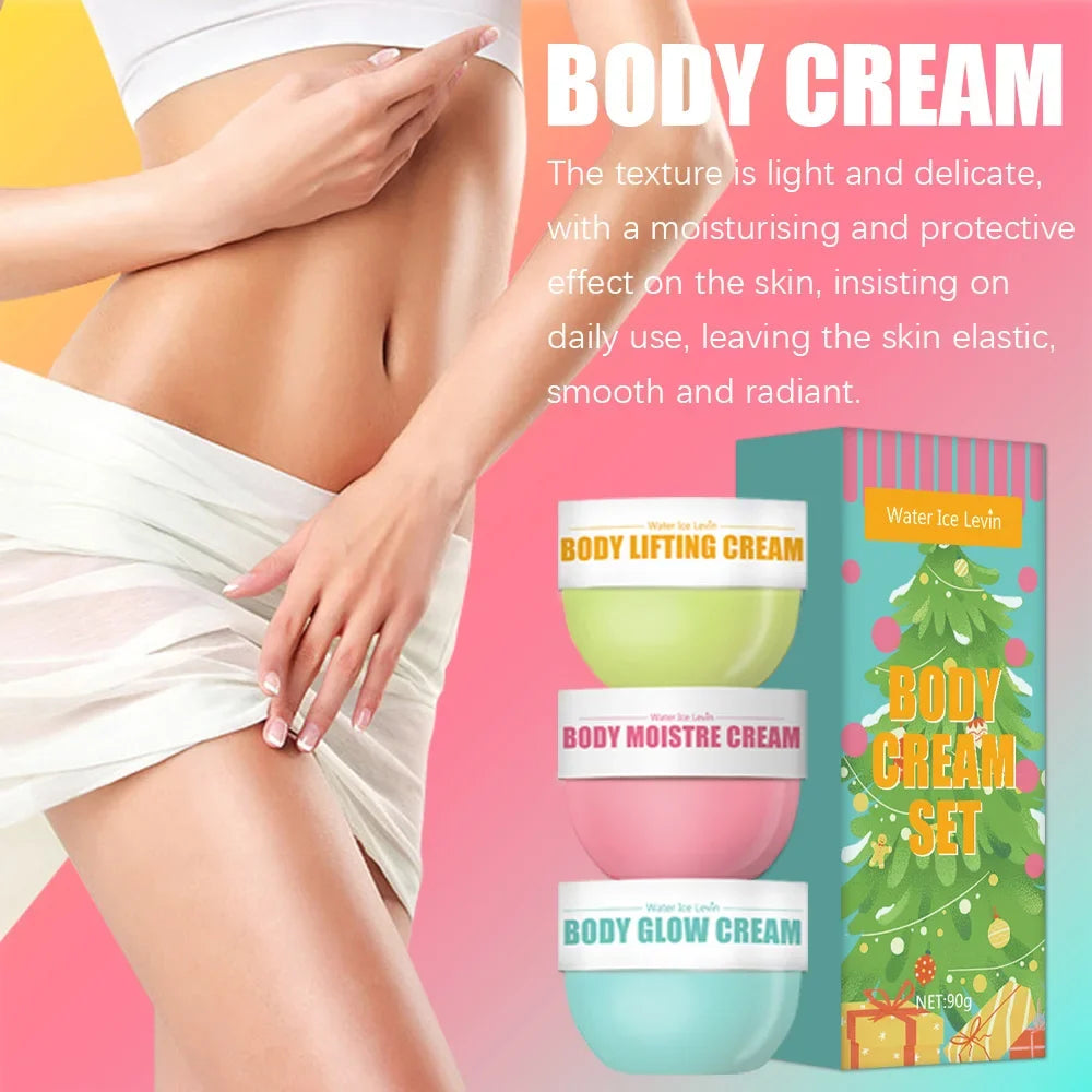 3-Piece Body Glow & Firming Cream Set | Deep Moisturizer