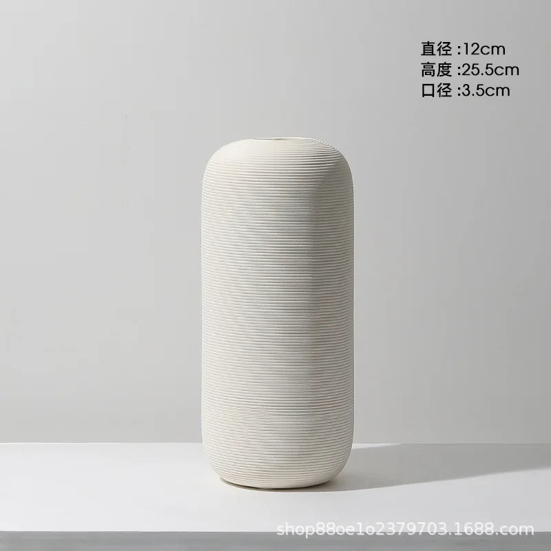 Ceramic Vase Decoration Advanced Sense Flower Arrangement Ins Wind