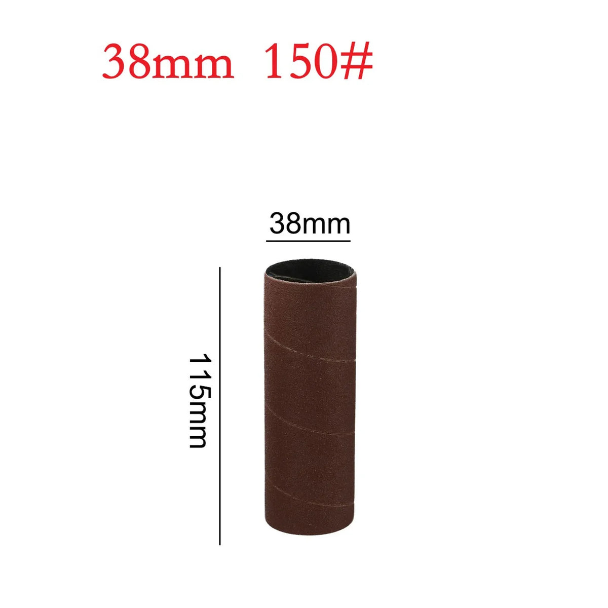 115mm Spindle Sanding Drum Sleeves 80 150 240 Grit | Wood & Metal