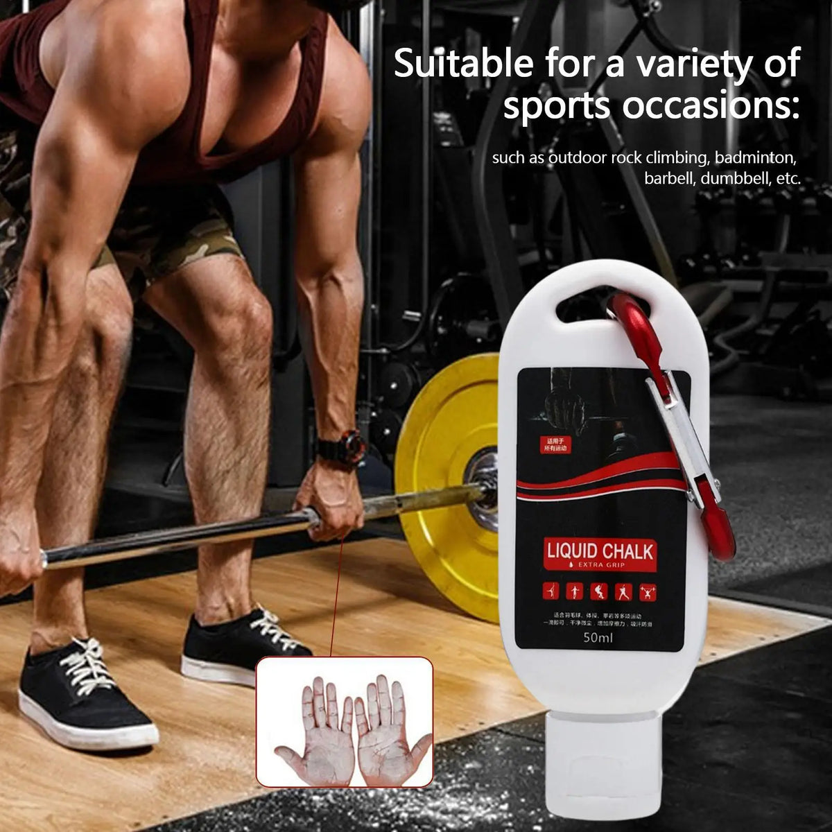 Liquid Chalk Grip Powder – Anti-Slip Gym & Climbing Chalk