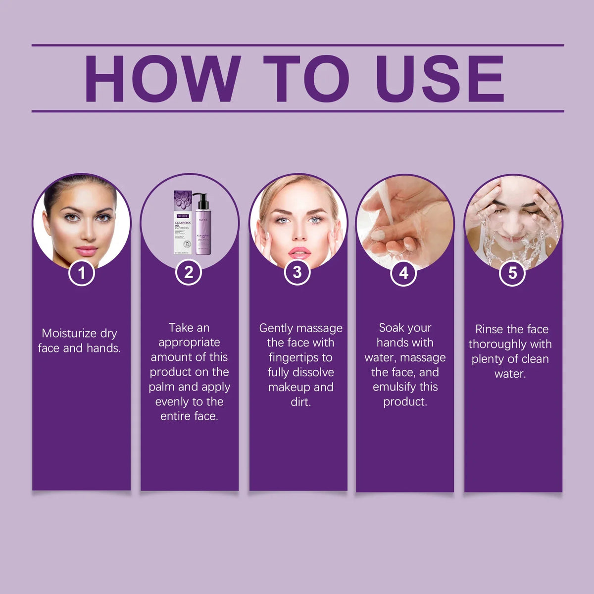 Grape Seed Cleansing Oil – Gentle Makeup Remover, 100ml