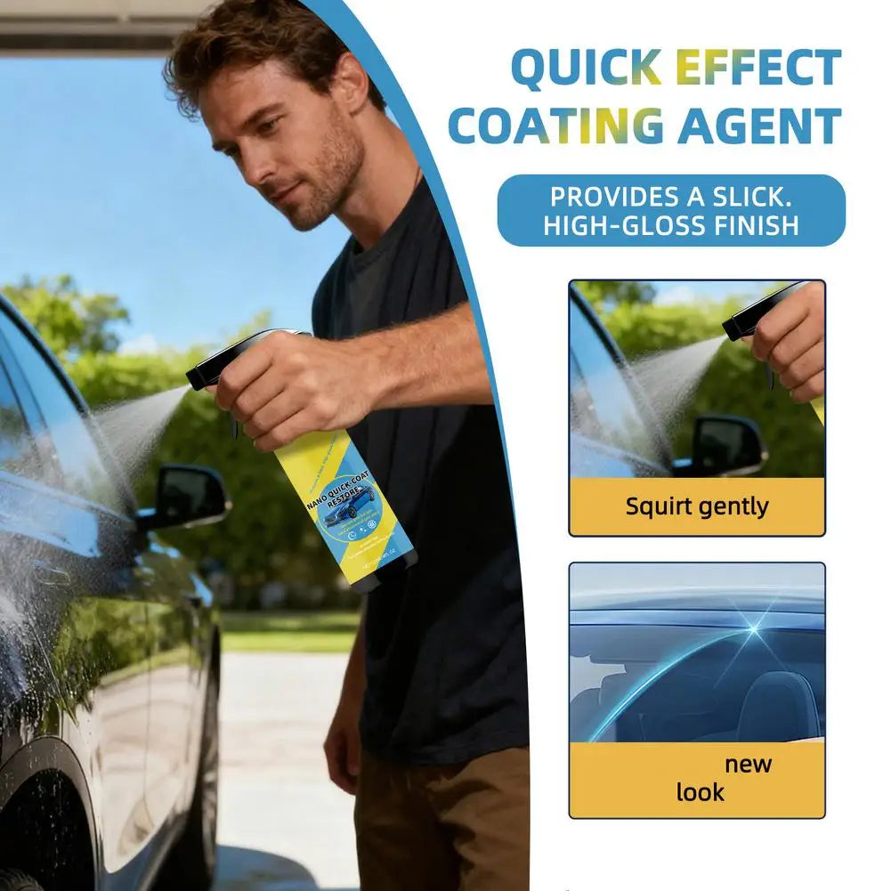 Nano Ceramic Coating Spray – Hydrophobic Car Paint Sealant