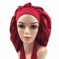 Extra Large Satin Lined Sleep Bonnet | Women's Night Cap