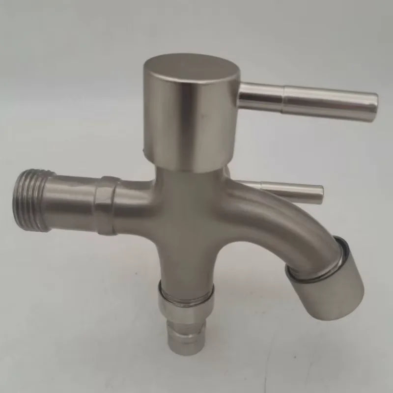 Dual Spout Faucet – Double Outlet for Laundry & Washer