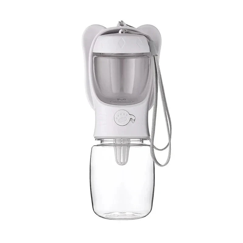 2-in-1 Portable Pet Water Bottle & Food Container | Travel