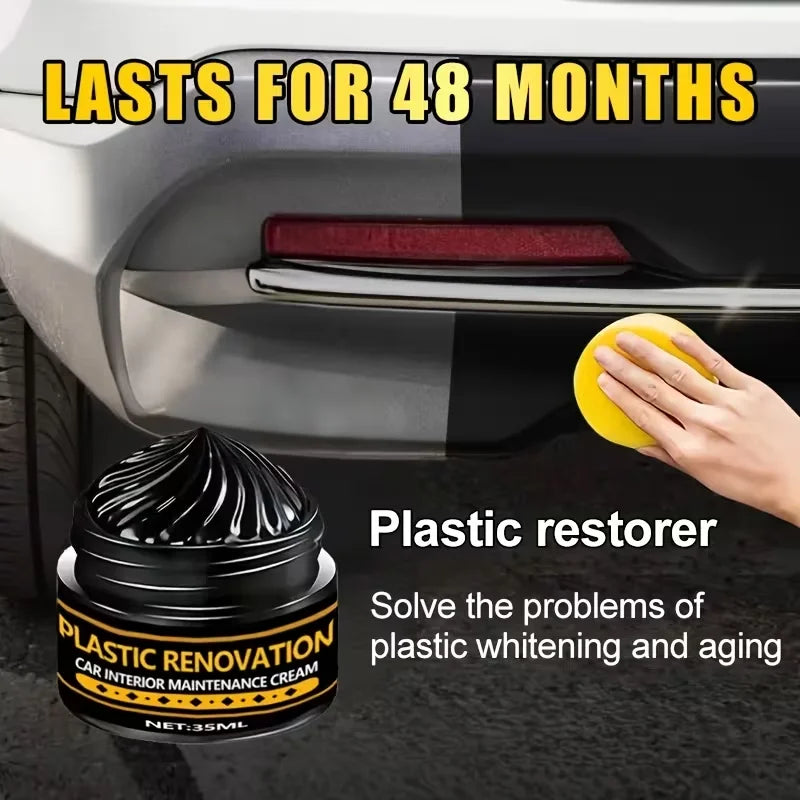 Car Plastic & Rubber Restorer Gel – Trim, Bumpers & Mirrors