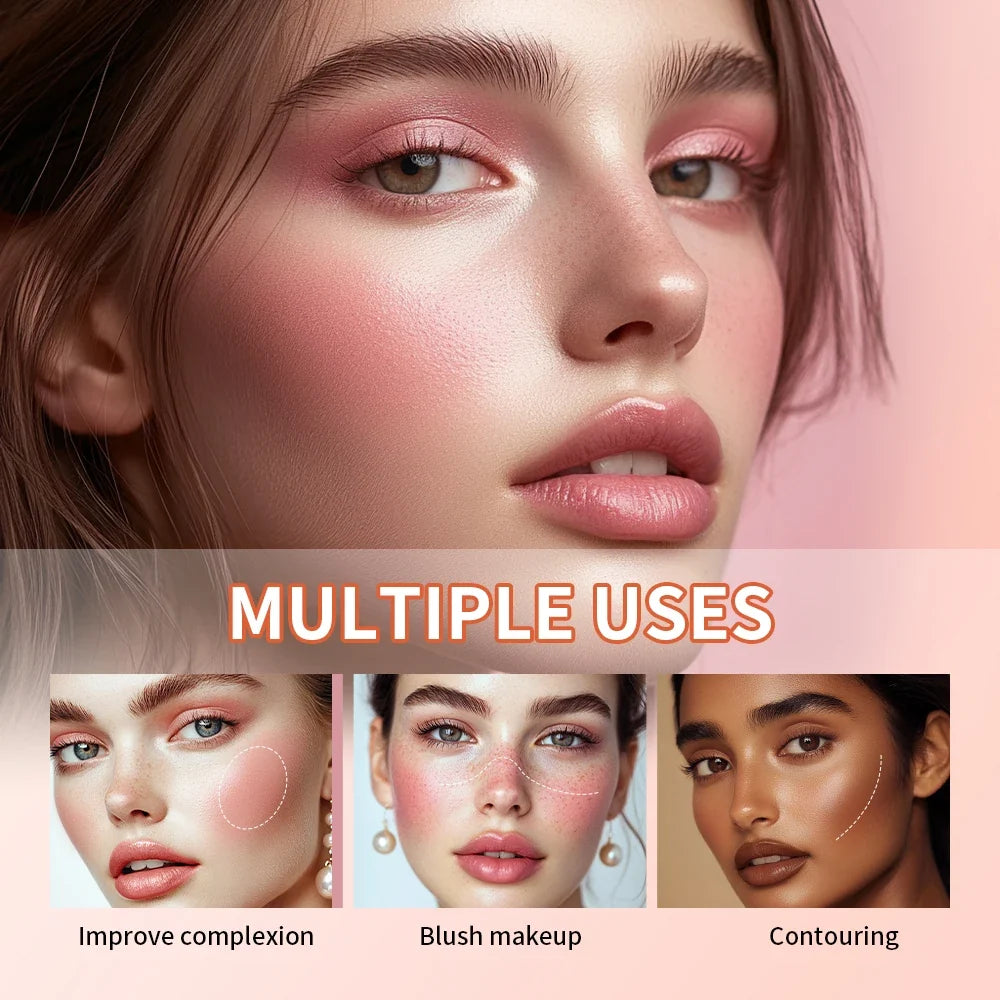 Lakerain 8-Color Cream Highlighter Palette | Matte & Shimmer