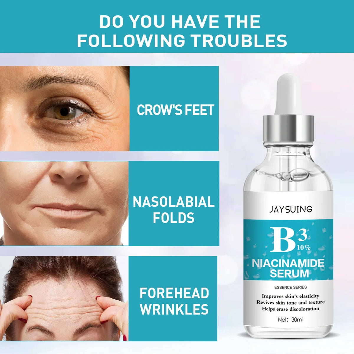 JAYSUING Nicotinamide Face Serum – Brightening & Firming 30ml