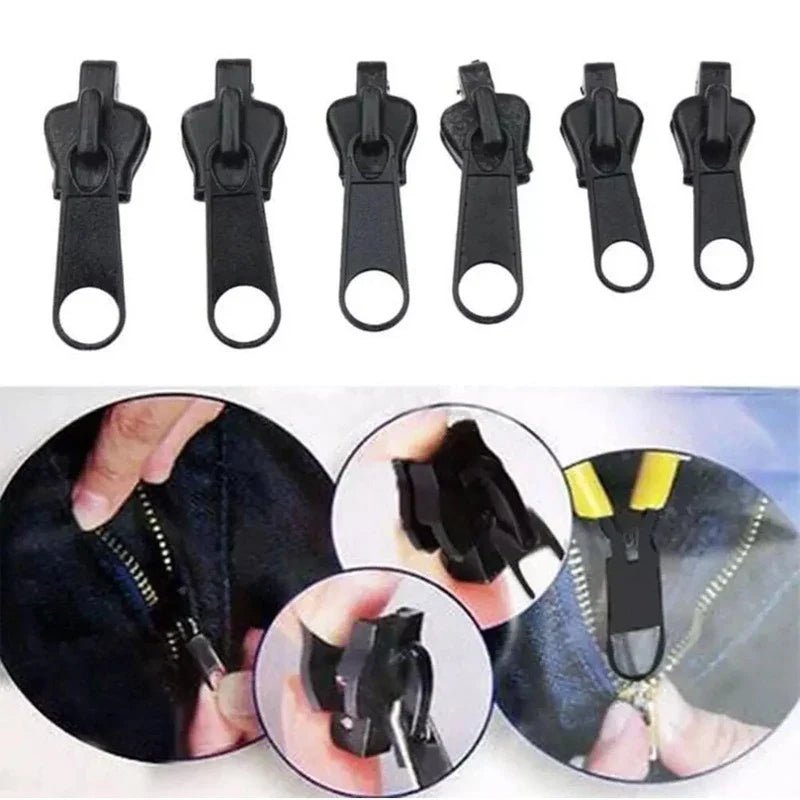 6-Piece Universal Zipper Repair Kit – Sizes 3#, 5# & 7#