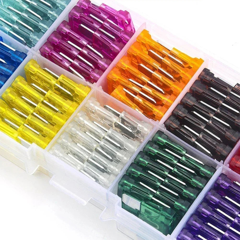 10 Types Auto Fuse 100- Blade 2A 3A 5A 7 10A 15A 20A 25A 30A 35A