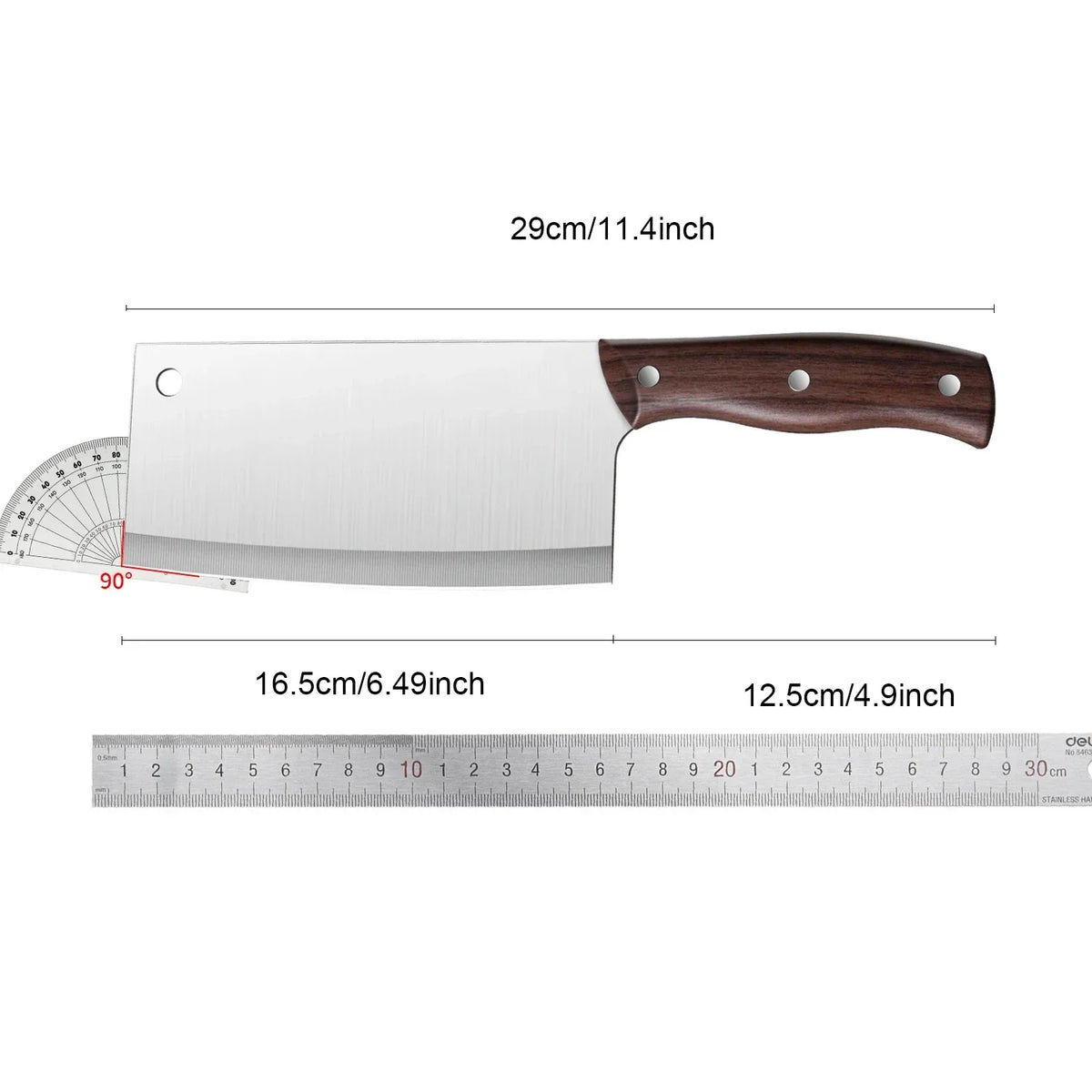 Professional Stainless Steel Utility Kitchen Knife – Anti-Slip Handle