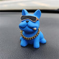 Car Ornaments Feel Comfortable Wear-resistant Green Bulldog Resin