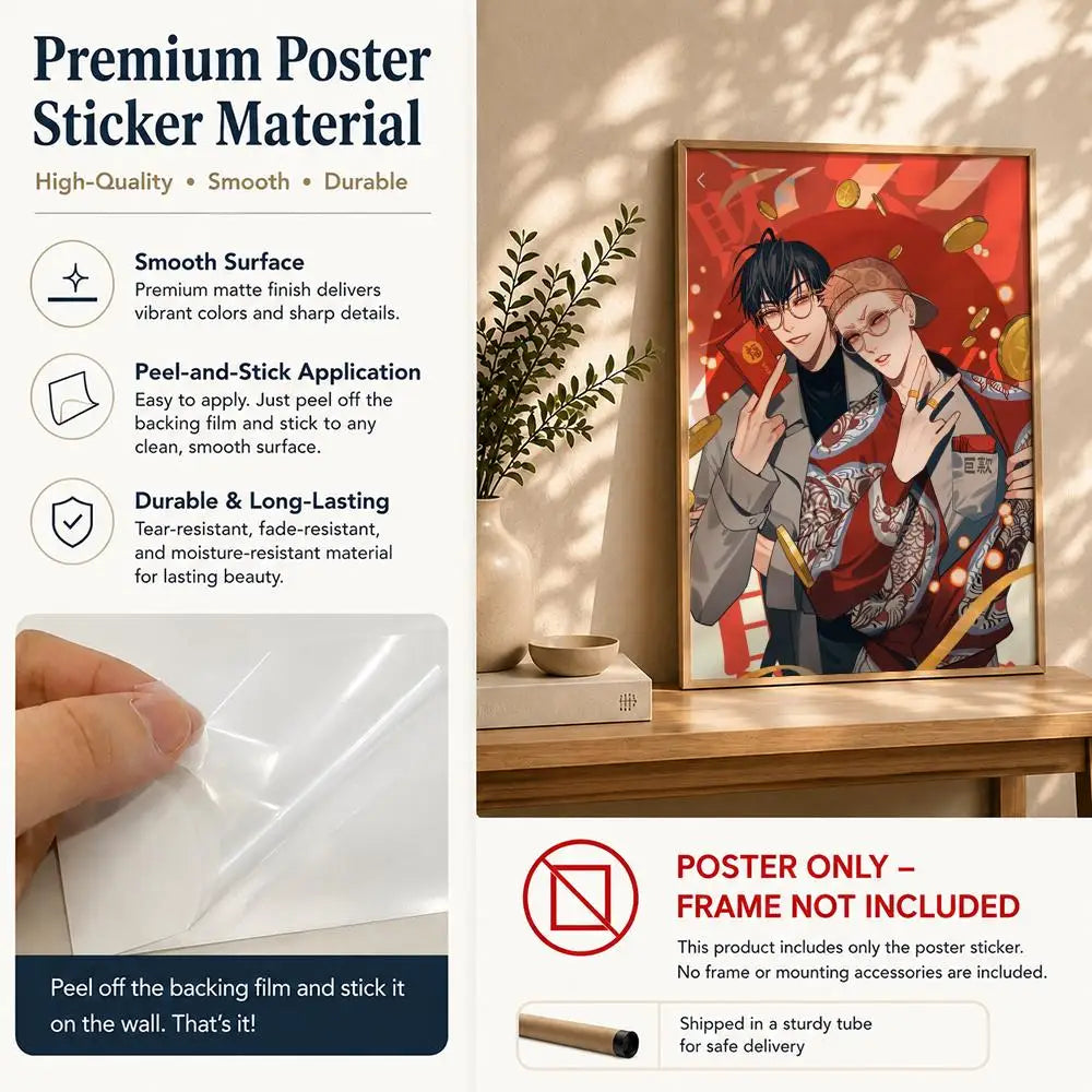 Comic HD Self-Adhesive Waterproof Wall Art Poster | Home Décor