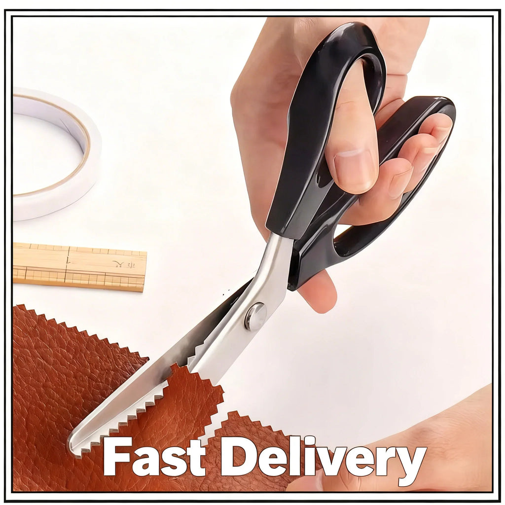 Stainless Steel Pinking Shears – Zigzag Sewing Scissors
