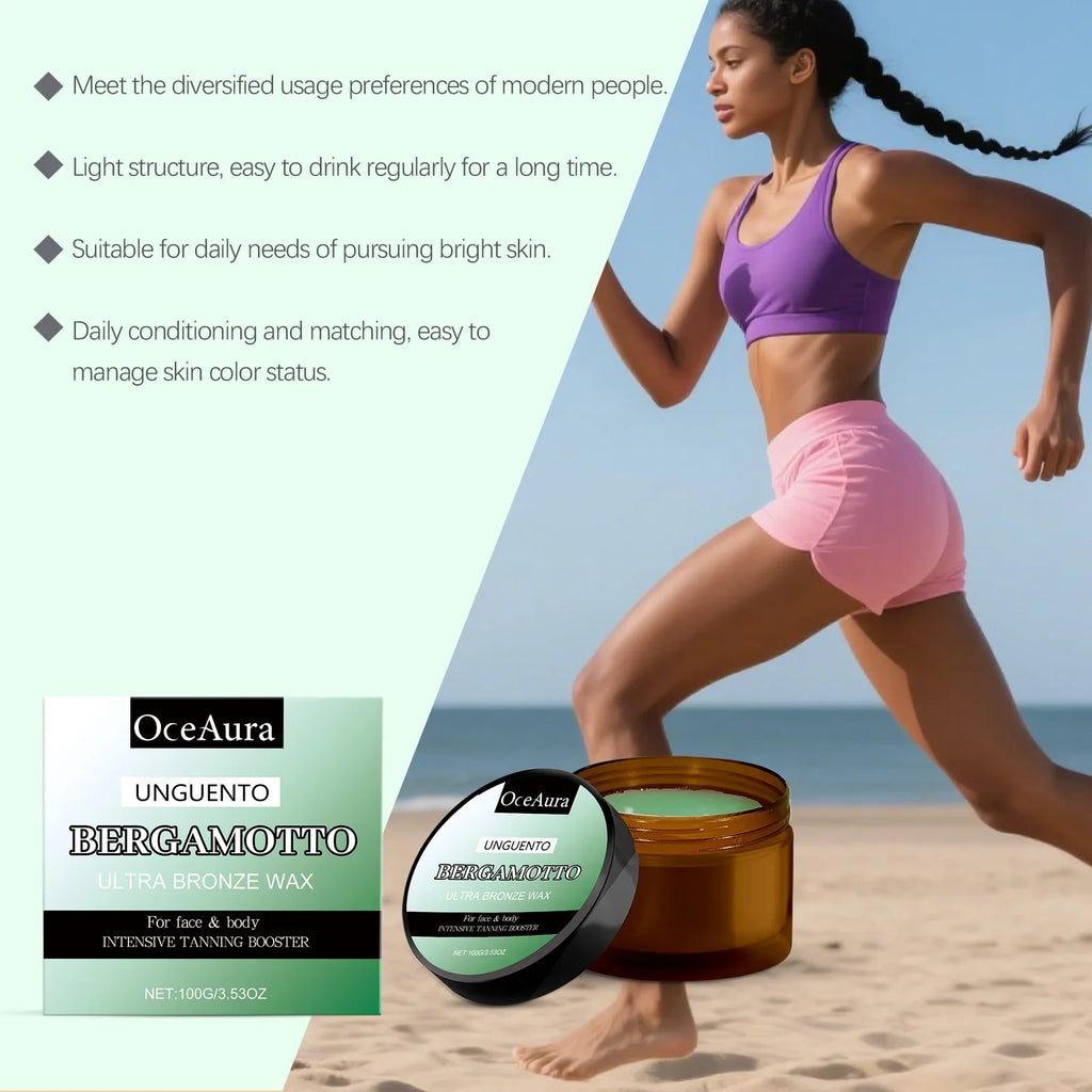 OceAura Bergamot Bronze Self-Tanner Body Cream | Moisturizing